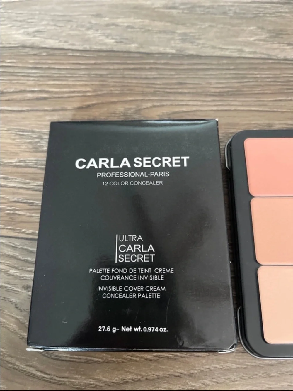 Carla Secret Cream Concealer Palette - Peach & Light Beige Shades